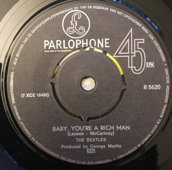 The Beatles : All You Need Is Love (7", Single, Pus)