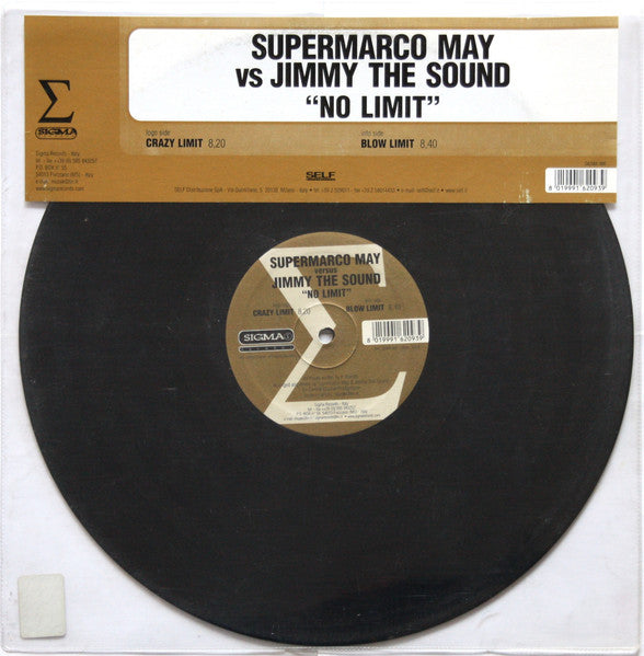 Supermarco May Vs Jimmy The Sound : No Limit (12")