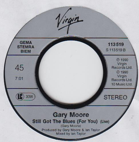 Gary Moore : Walking By Myself (7", Single)