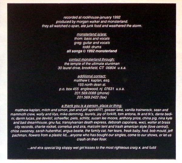 Monsterland : Peanut Butter Karma (7")