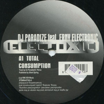 DJ Paradize Feat. Erny Electronic : Total Consumption (12")