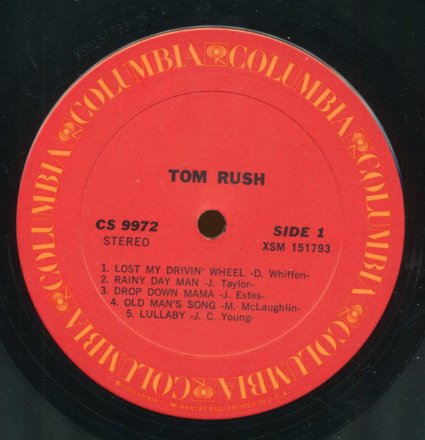Tom Rush : Tom Rush (LP, Album, RE, Pit)