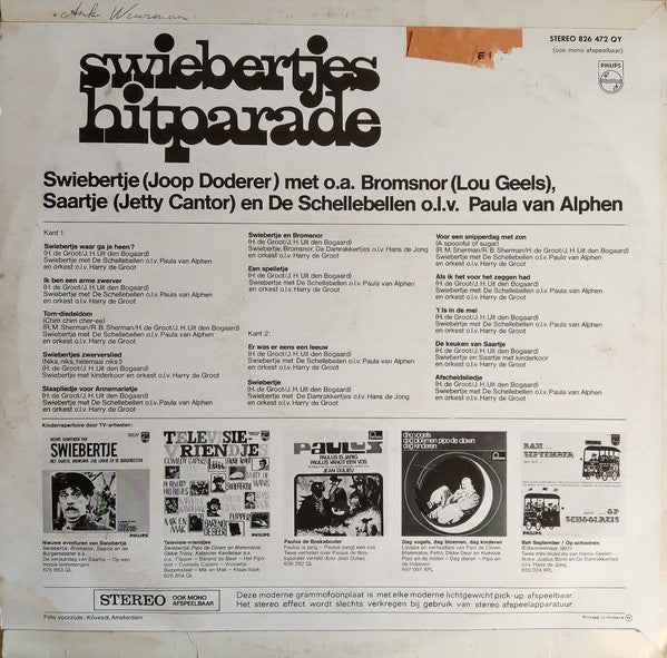 Swiebertje : Swiebertjes Hitparade (LP)
