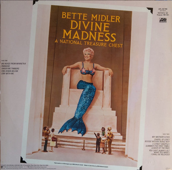 Bette Midler : Divine Madness (LP, Album)