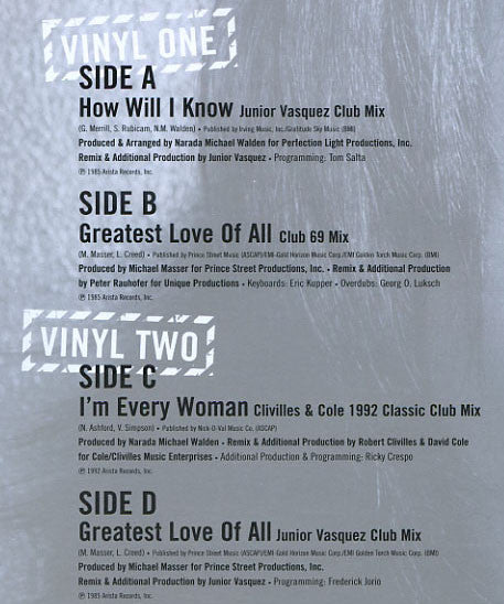 Whitney* : The Unreleased Mixes (4x12" + Box)