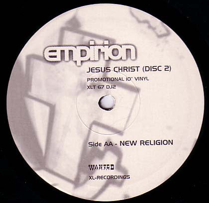 Empirion : Jesus Christ (2x10", Promo)