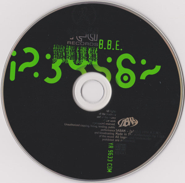B.B.E. : Seven Days & One Week (CD, Maxi)