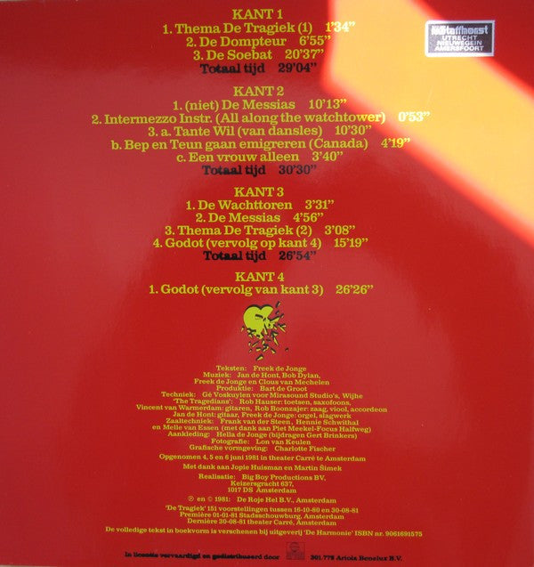 Freek de Jonge : De Tragiek (2xLP, Gat)