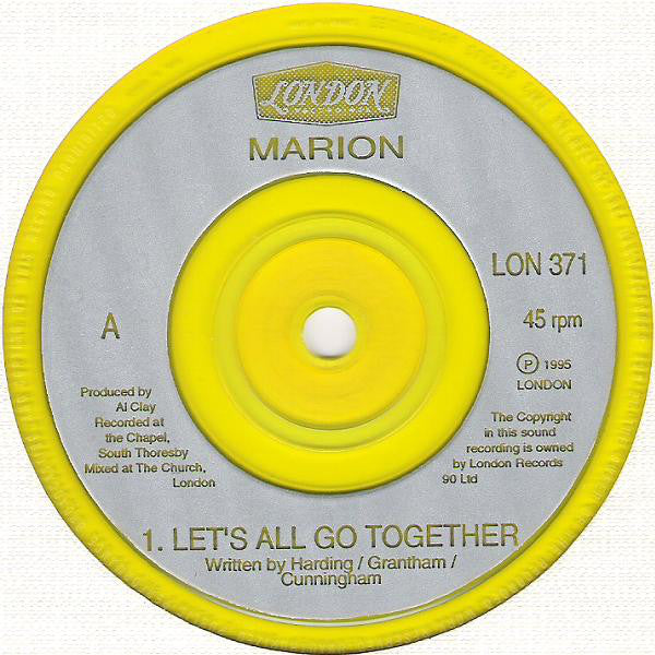 Marion (3) : Let's All Go Together (7", Single, Num, Yel)
