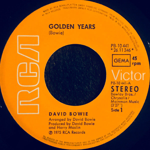 David Bowie : Golden Years (7", Single)