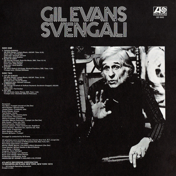 Gil Evans : Svengali (LP, Album, Quad)