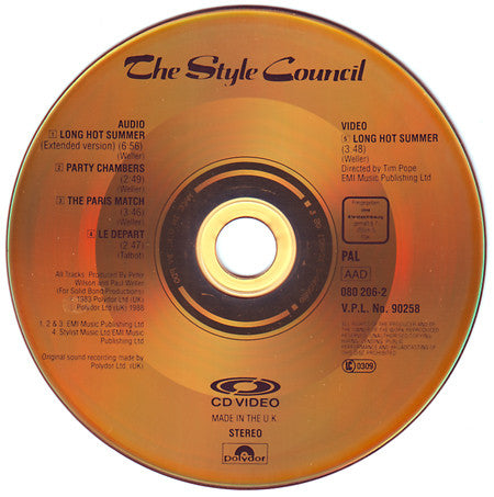 The Style Council : À Paris (CDV, 5", Single, PAL)