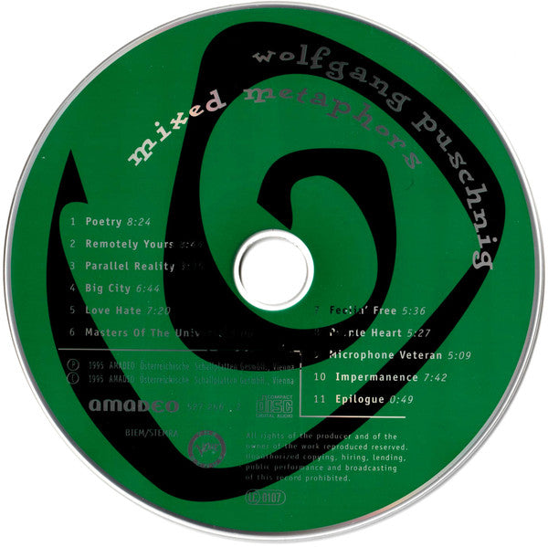 Wolfgang Puschnig : Mixed Metaphors (CD, Album)