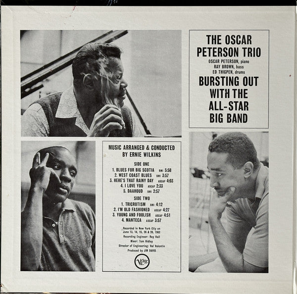 The Oscar Peterson Trio : Bursting Out With The All-Star Big Band! (LP, Album, Mono, MGM)