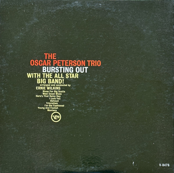 The Oscar Peterson Trio : Bursting Out With The All-Star Big Band! (LP, Album, Mono, MGM)