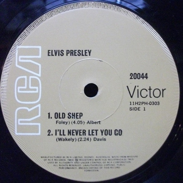 Elvis Presley : Old Shep (7", EP, Tan)