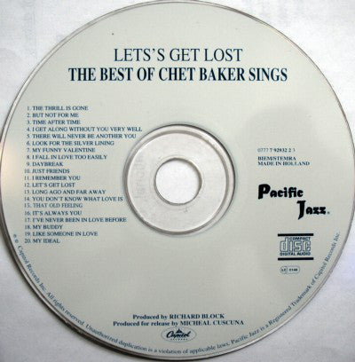 Chet Baker : Let's Get Lost (The Best Of Chet Baker Sings) (CD, Comp)