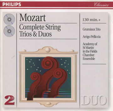 Wolfgang Amadeus Mozart, Grumiaux Trio, Arrigo Pelliccia, Academy Of St. Martin-in-the-Fields Chamber Ensemble : Complete String Trios And Duos (2xCD, Comp, RM)