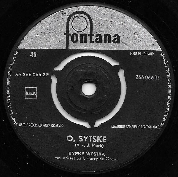 Rypke Westra : De Jongerein (7", Single)