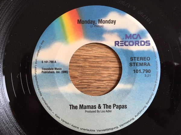 The Mamas & The Papas : Monday, Monday / California Dreamin' (7")