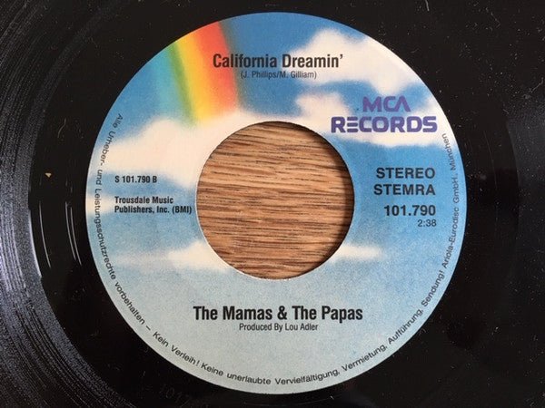 The Mamas & The Papas : Monday, Monday / California Dreamin' (7")