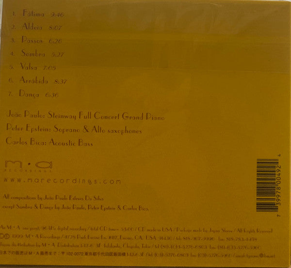 João Paulo, Carlos Bica, Peter Epstein : Almas (CD, Album, Gat)