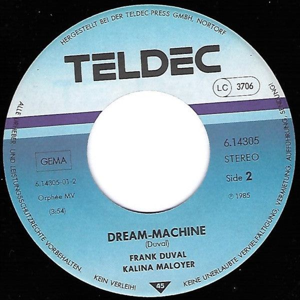 Frank Duval - Kalina Maloyer : It Was Love (7", Single)