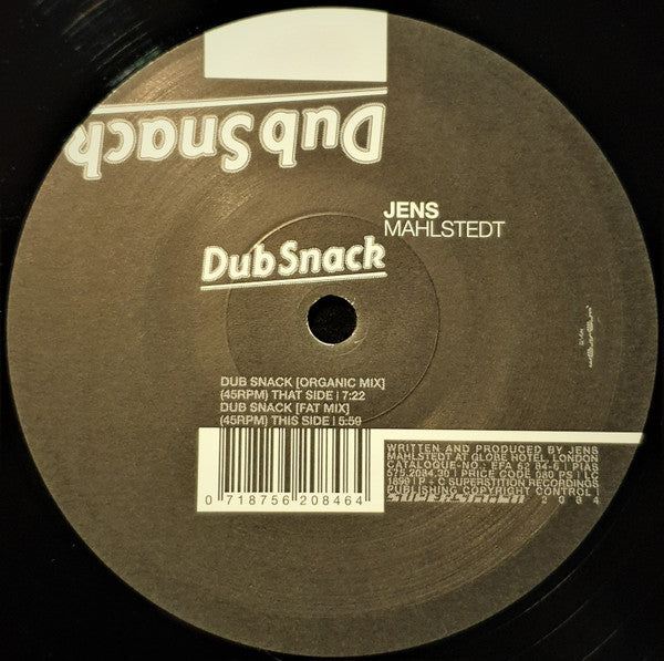Jens Mahlstedt : Dub Snack (12")