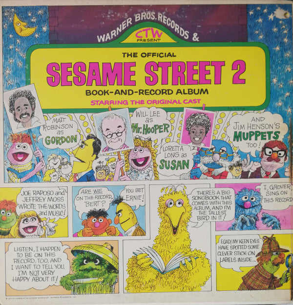 Sesame Street Starring Sesame Street Original Cast : The Official Sesame Street 2 Book-And-Record Album (LP, Album, Ter)