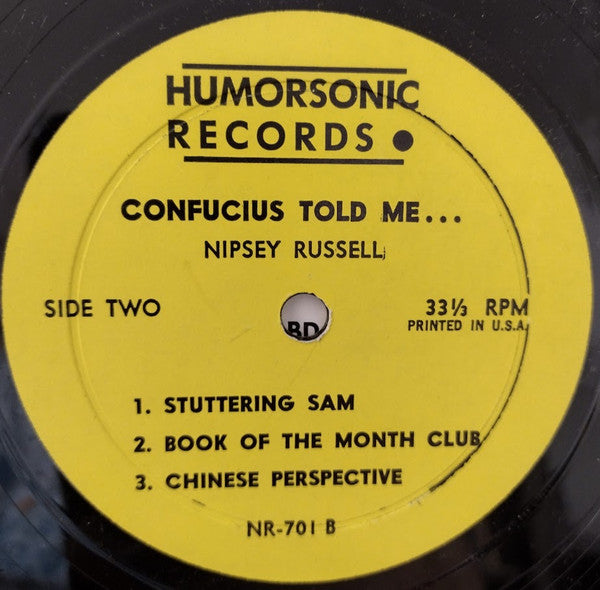 Nipsey Russell : Confucius Told Me... (LP, Album)