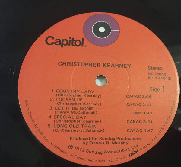 Christopher Kearney : Christopher Kearney (LP, Album)
