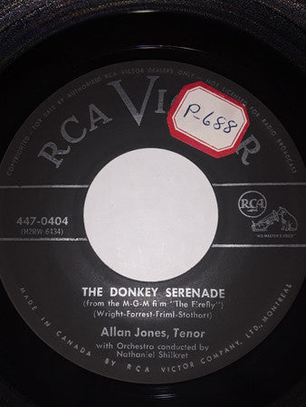 Allan Jones (5) : The Donkey Serenade (7", Single)