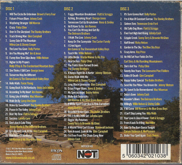 Various : 75 Country & Bluegrass Hits (3xCD, Comp)