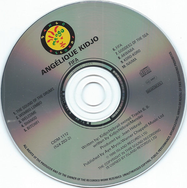Angélique Kidjo : Fifa (CD, Album)