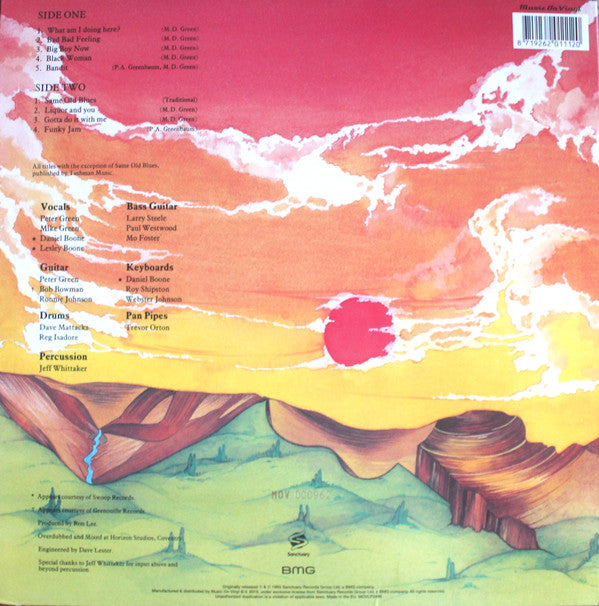 Peter Green (2) : Kolors (LP, Album, Ltd, Num, RE, Sun)