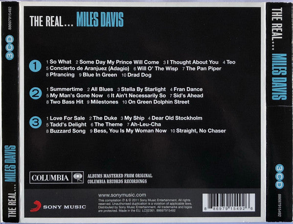 Miles Davis : The Real... Miles Davis (The Ultimate Miles Davis Collection) (3xCD, Comp)