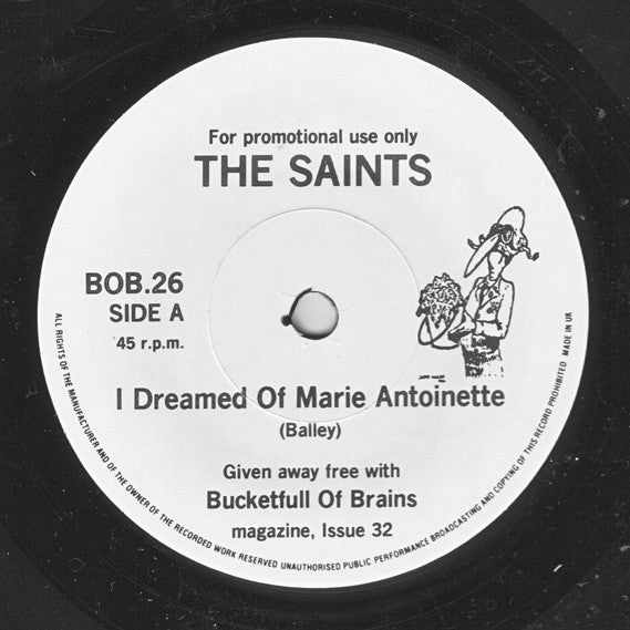 The Saints (2) / The Mock Turtles : I Dreamed Of Marie Antoinette / Croppies Lie Down (7", Promo)