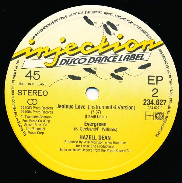 Hazell Dean : Jealous Love (Re-Mix) (12", M/Print)
