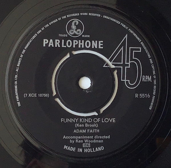 Adam Faith : Cheryl's Going Home (7", Single, Mono, Promo)