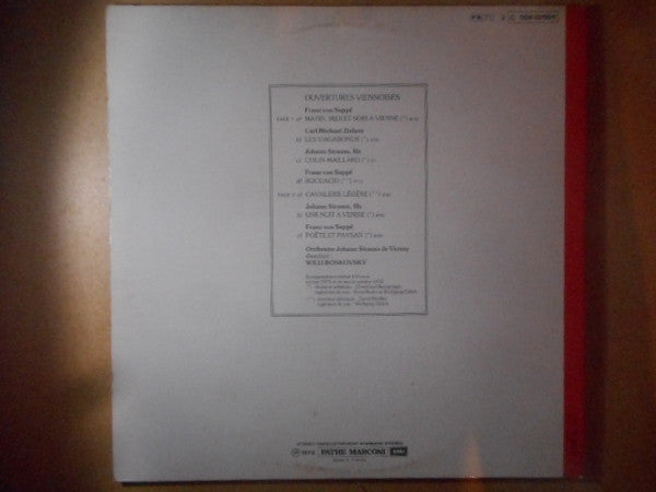 Franz von Suppé / Johann Strauss Jr. / Carl Michael Ziehrer : Ouvertures Viennoises (LP)