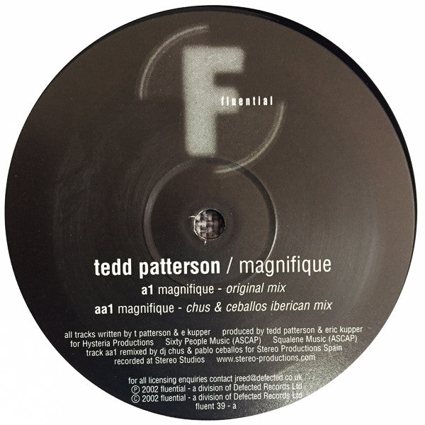 Tedd Patterson : Magnifique (12")