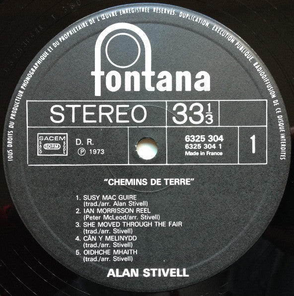 Alan Stivell : Chemins De Terre (LP, Album, Gat)