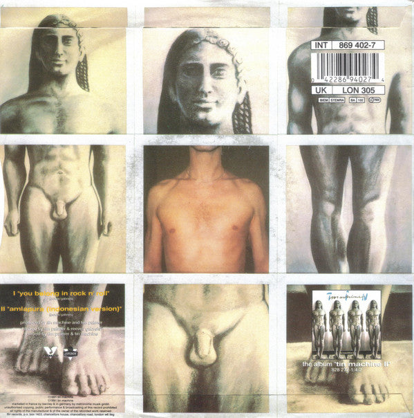 Tin Machine : You Belong In Rock N' Roll (7", Single)