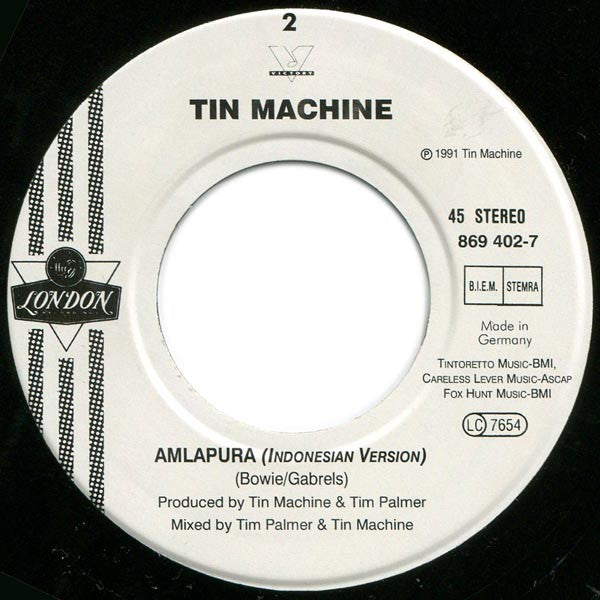 Tin Machine : You Belong In Rock N' Roll (7", Single)