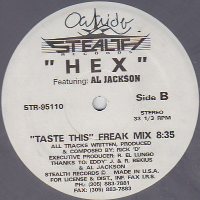 Hex (8) Feat. Al Jackson : U Give Me / Taste This (12", Ltd, Gre)