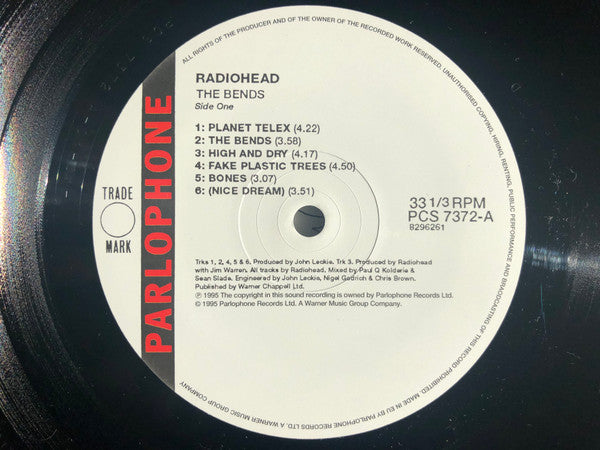 Radiohead : The Bends (LP, Album, RE)
