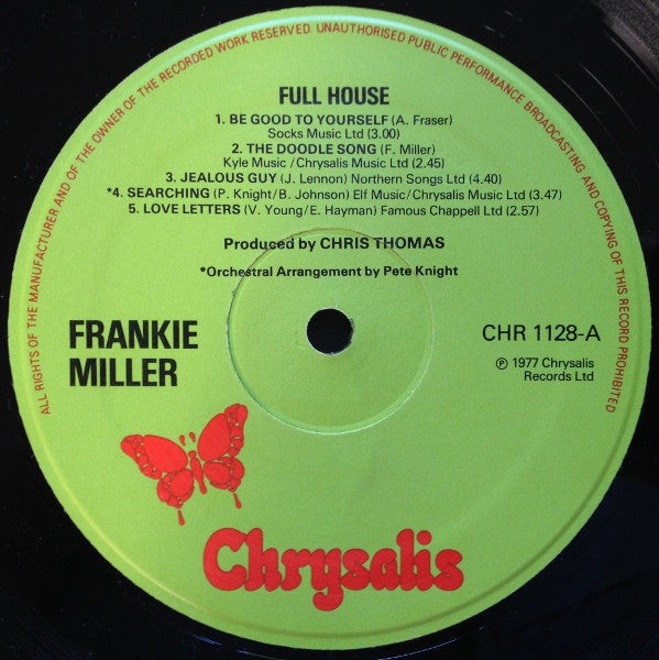 Frankie Miller : Full House (LP, Album)