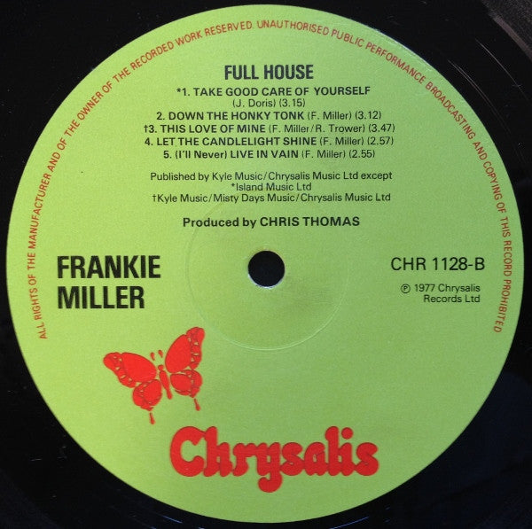 Frankie Miller : Full House (LP, Album)