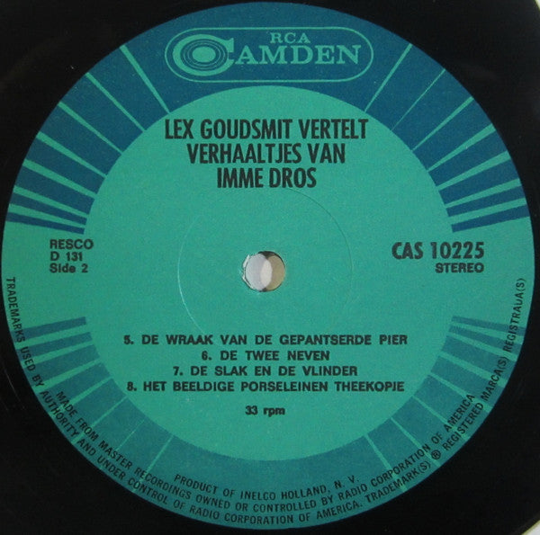 Lex Goudsmit, Imme Dros : Lex Goudsmit Vertelt Verhaaltjes Van Imme Dros (LP, Album)