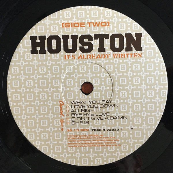 Houston (2) : It's Already Written (LP, Album)